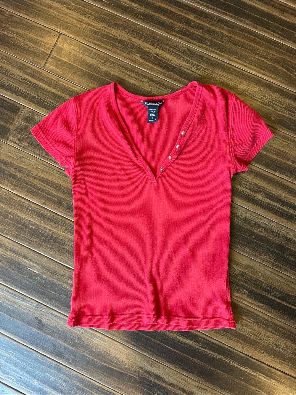 Vintage Y2K Abercrombie&Fitch Henley Tee